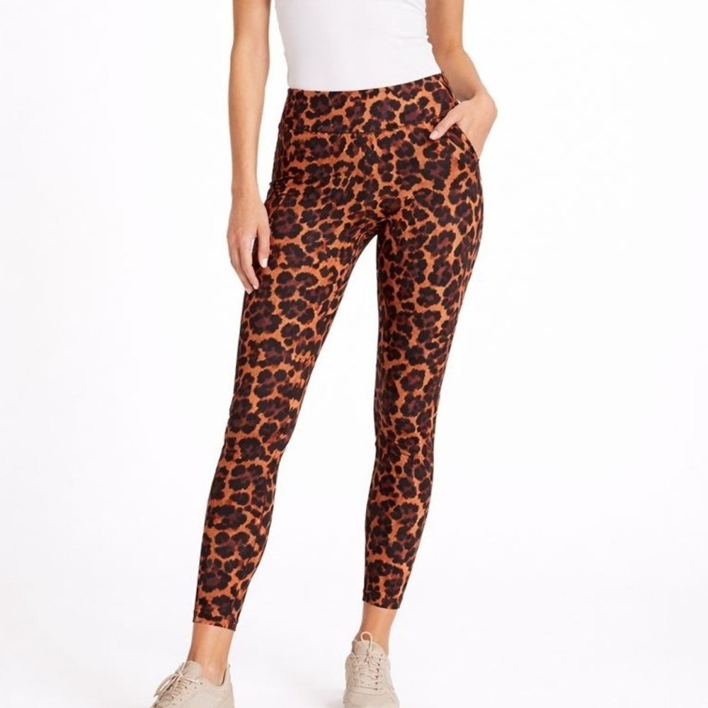 J. Crew Weekend Leopard Print Active Leggings Size Small